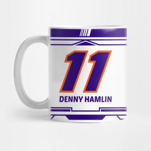 Denny Hamlin purple and orange #11 2024 NASCAR art design Mug